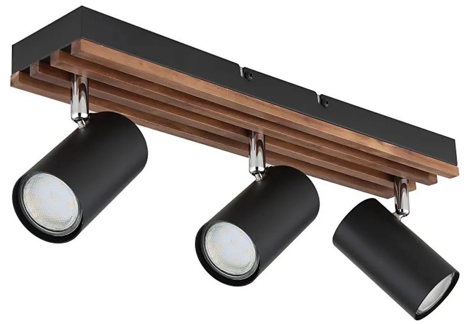 Globo 57909-3 - Bodové svietidlo KAYDEN 3xGU10/25W/230V čierna