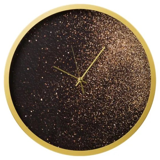 EUROFIRANY Dekoratívne nástenné hodiny 40 cm x 5 cm čierna