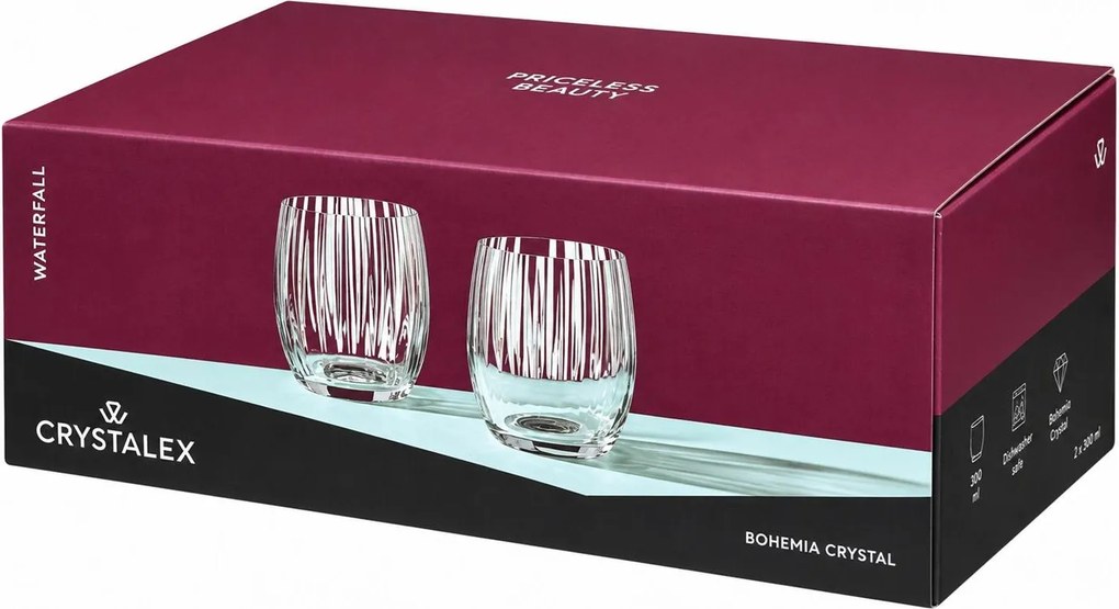 Crystalex poháre Waterfall 300 ml 6 ks
