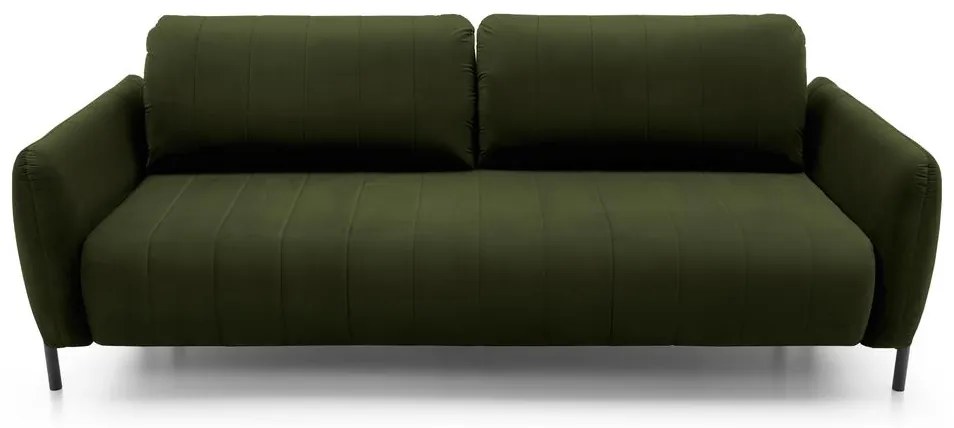 Pohovka trojsedačka Newbie  (olivová + čierna). Akcia -18%. Vlastná spoľahlivá doprava až k Vám domov. 1099247