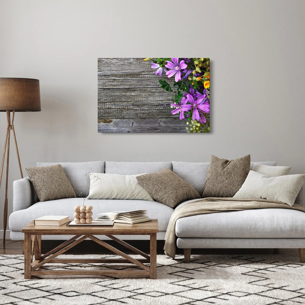 Obraz - lúčne kvety (90x60 cm)