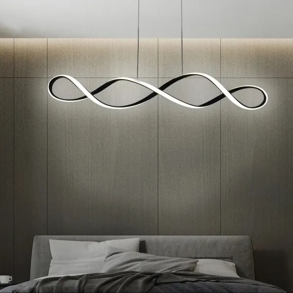 LED Luster na lanku INFINITO LED/34W/230V čierna