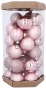 Bestent Vianočné gule na stromček 6cm 36ks Pink