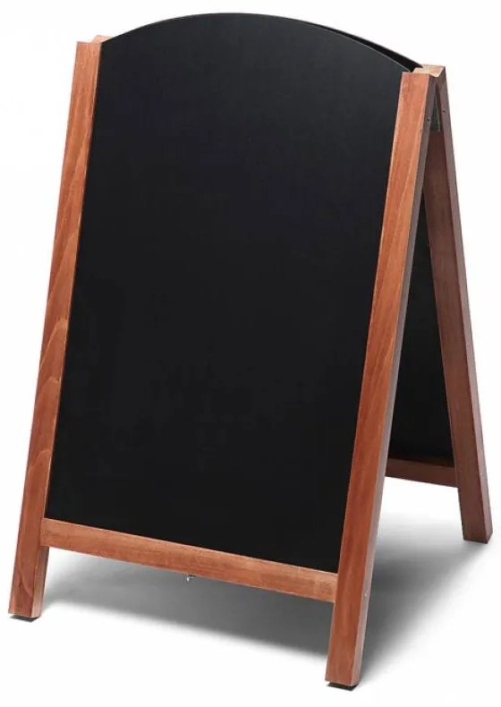 Drevené áčko s vysúvacou tabuľou 55 x 85 cm, svetlo hnedá
