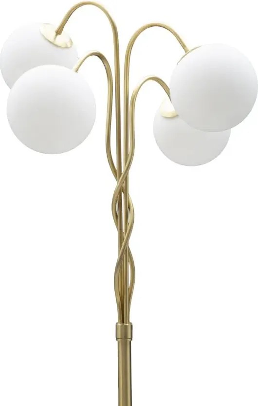 Stojacia lampa Glamy 176 cm biela/zlatá