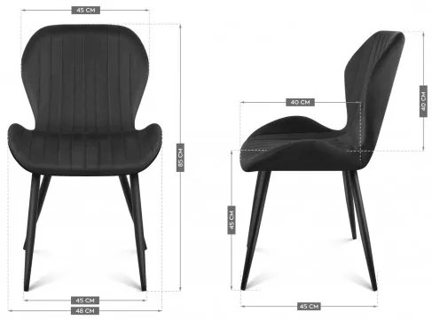 Jedálenská stolička Mark Adler Prince 2.0 Black