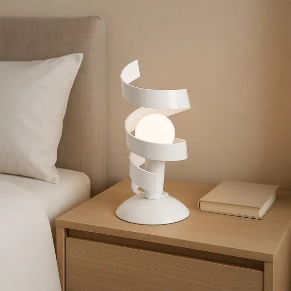 ONLI - Stolná lampa ZOE 1xE14/6W/230V 22 cm biela