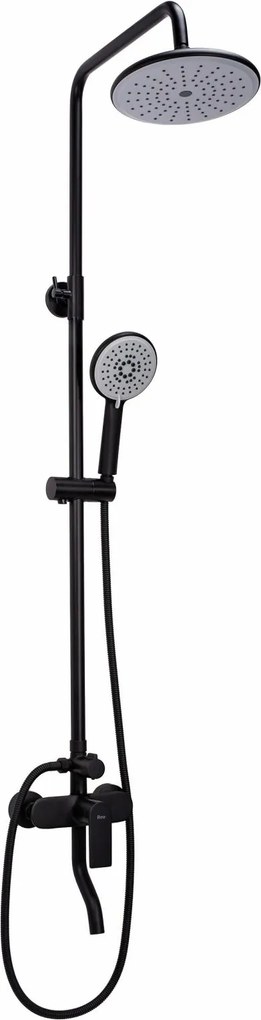 Sprchová súprava Rea VERSO s výtokom do vane - čierna