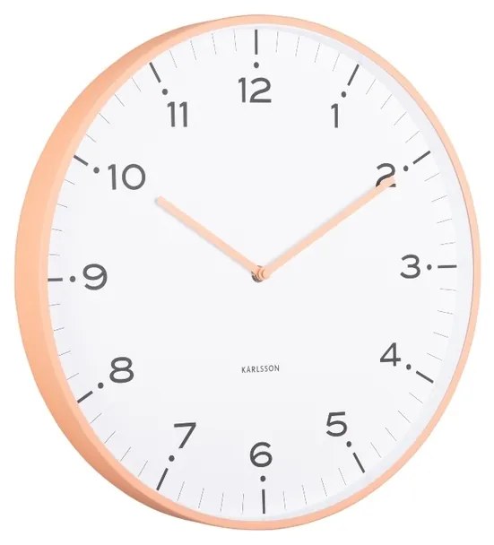Karlsson 6011OR dizajnové nástenné hodinyoranžová, pr. 40 cm