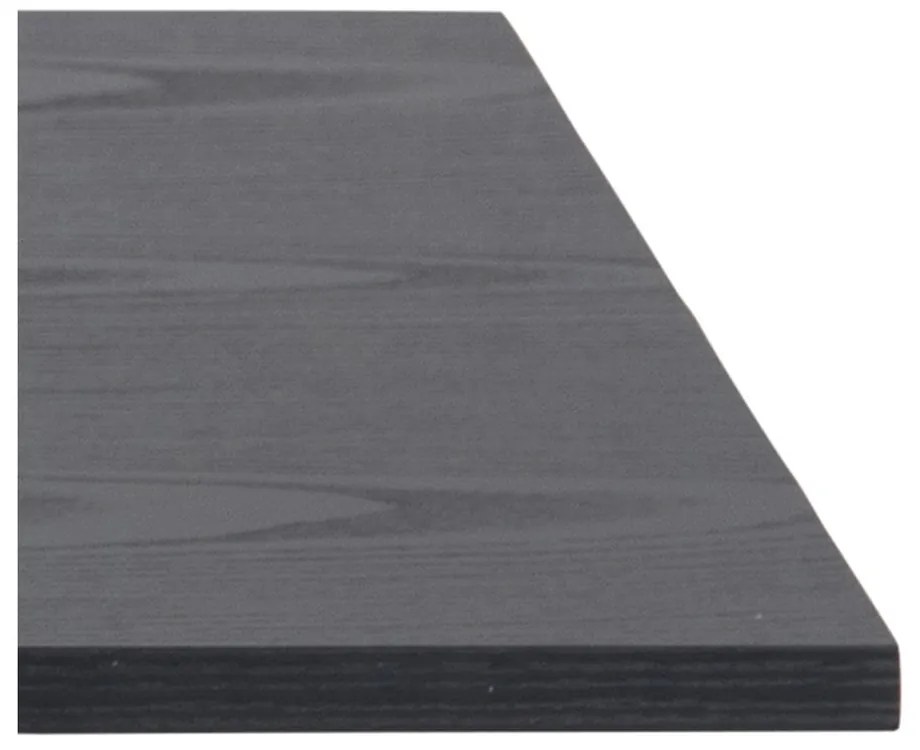 Čierny konferenčný stolík s doskou v dekore jaseňového dreva Actona Angus