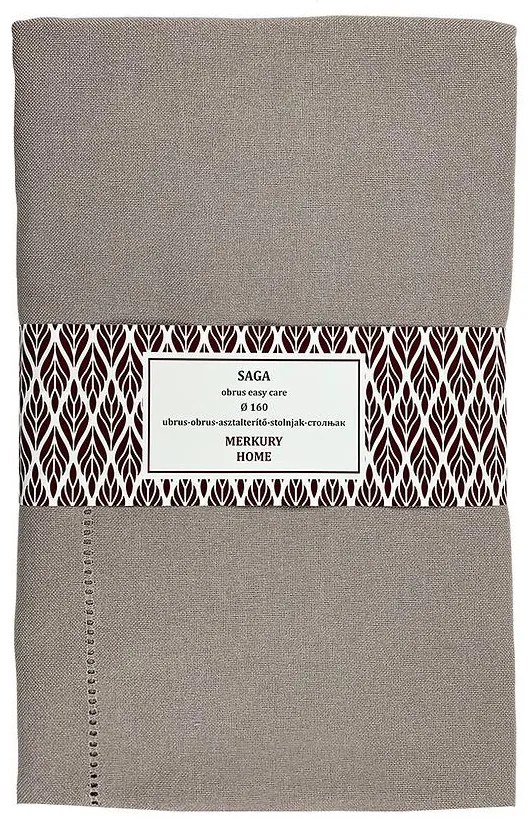 Obrus SAGA svetlošedá 160 easy care