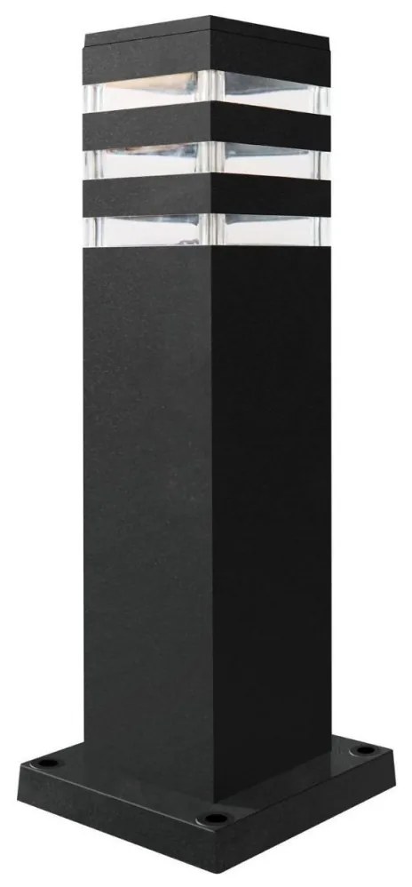 LED RGBW Stmievateľná vonkajšia lampa TEKSAS 1xE27/12W/230V 44 cm IP44 antracit