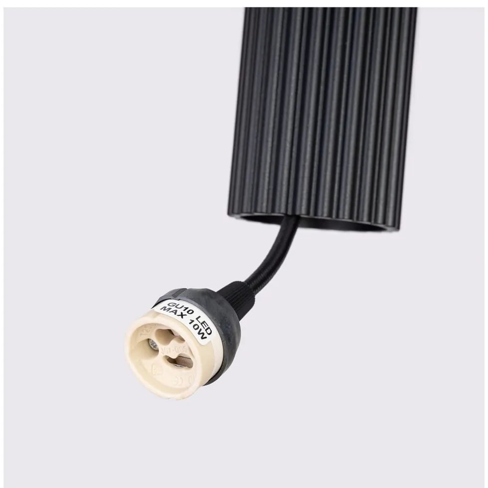 Čierne závesné svietidlo Gleam – Sollux