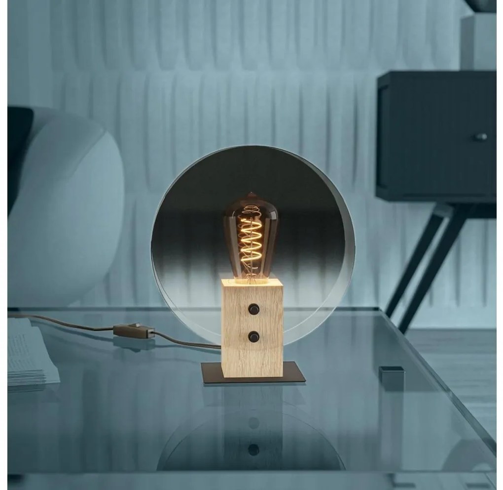 Eglo 390143 - Luster na lanku MILLENA 1xE27/40W/230V dymová