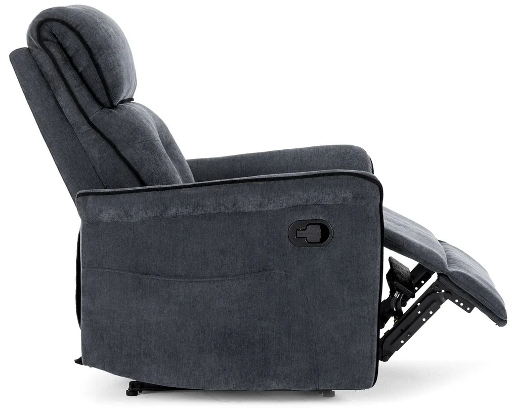 Autronic - TV křeslo, šedá látka, manuální polohování - TV-7054 GREY2