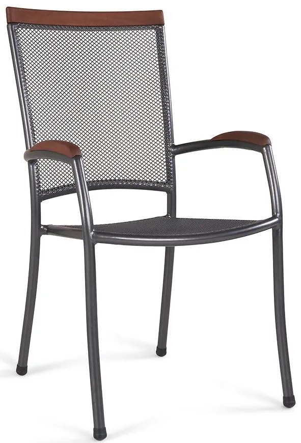 Záhradná stolička Hul Flysta šedá