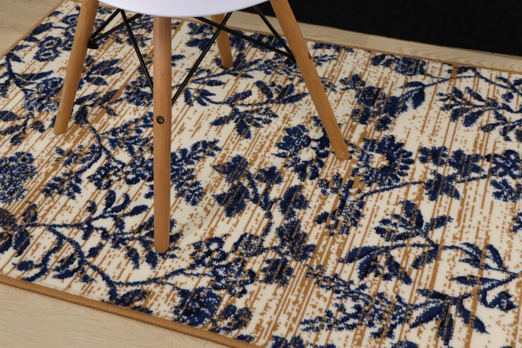 Alfa Carpets, TRHÁK: Kusový koberec Flowers beige, 190x280, béžová, obývacia izba