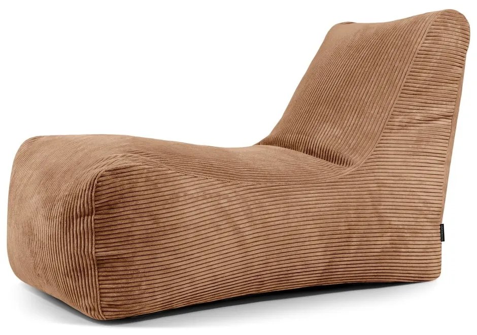 Hnedý menčestrový sedací vak Lounge – SLOWDOWN