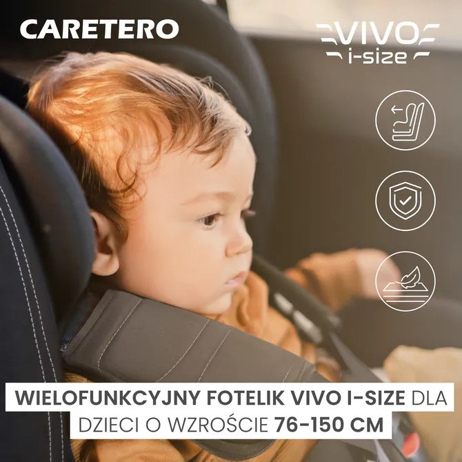 CARETERO autosedačka VIVO I-SIZE EMERALD (76-150)