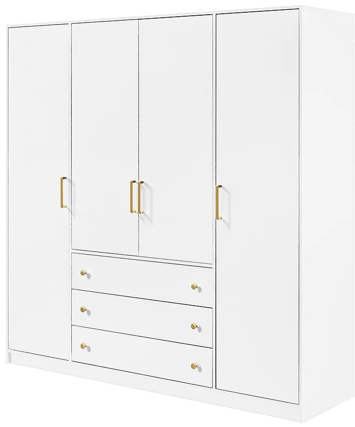 Skriňa Bali D4 Retro biely