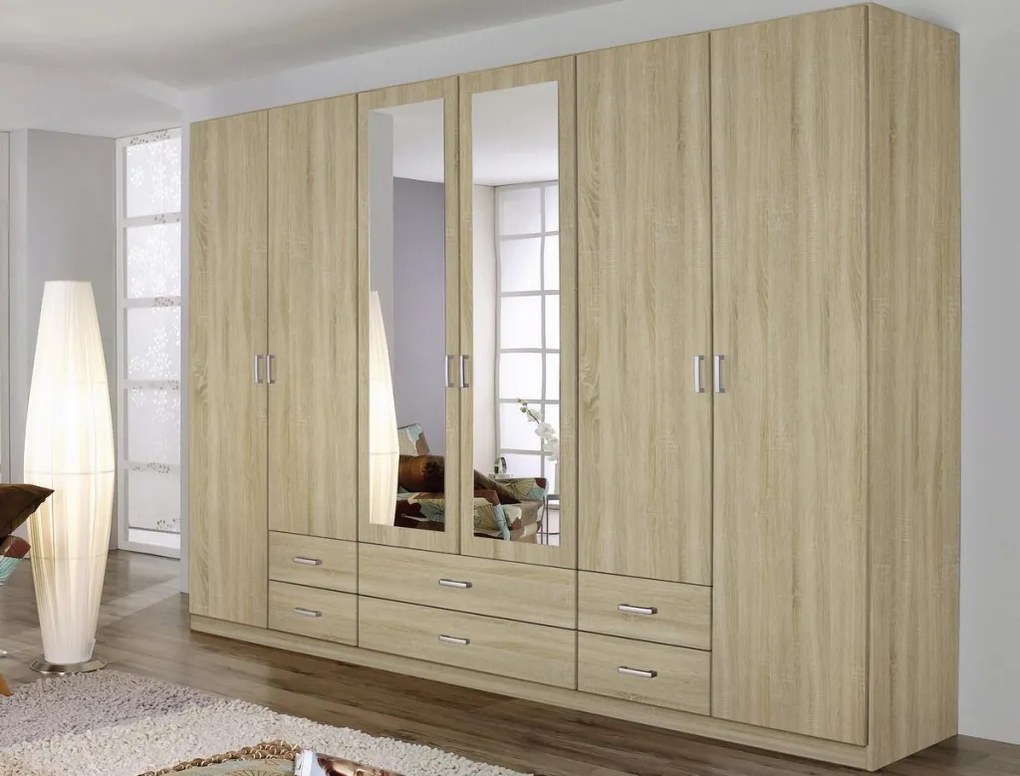 Šatníková skriňa Gamma, dub sonoma