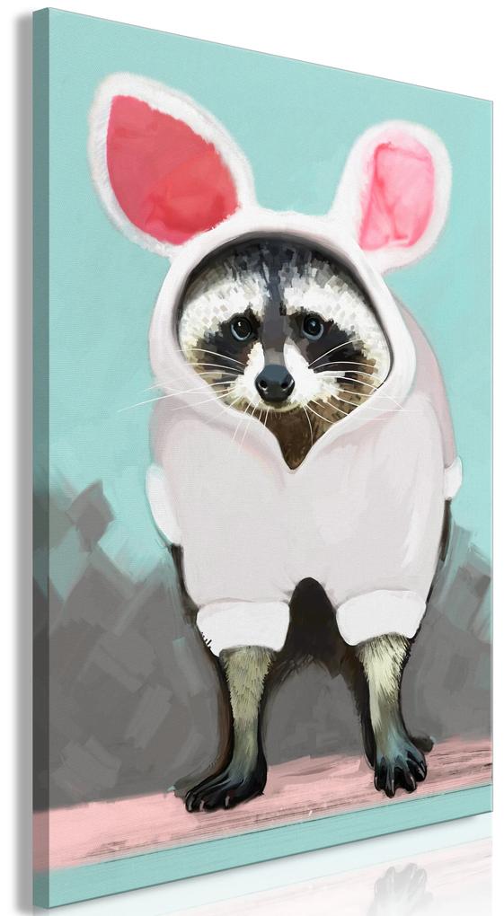 Artgeist Obraz - Raccoon or Hare? (1 Part) Vertical Veľkosť: 40x60, Verzia: Premium Print