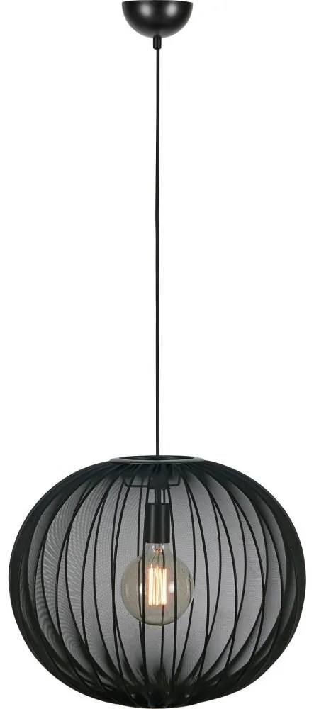 Markslöjd 108791 - Luster na lanku FORENCE 1xE27/40W/230V pr. 50 cm čierna