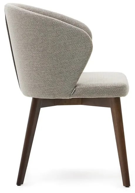 Béžové čalúnené jedálenské kreslo Darice – Kave Home