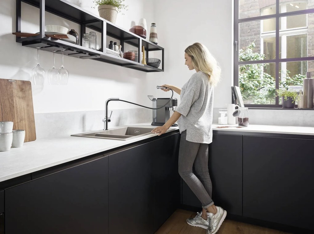 Hansgrohe M54, drezová batéria Talis s výsuvnou koncovkou, chrómová, HAN-72808000