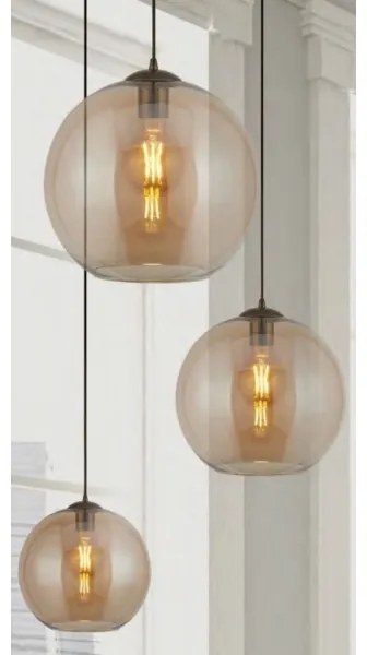 Searchlight 1621AM - Luster na lanku BALL 1xE27/60W/230V hnedá