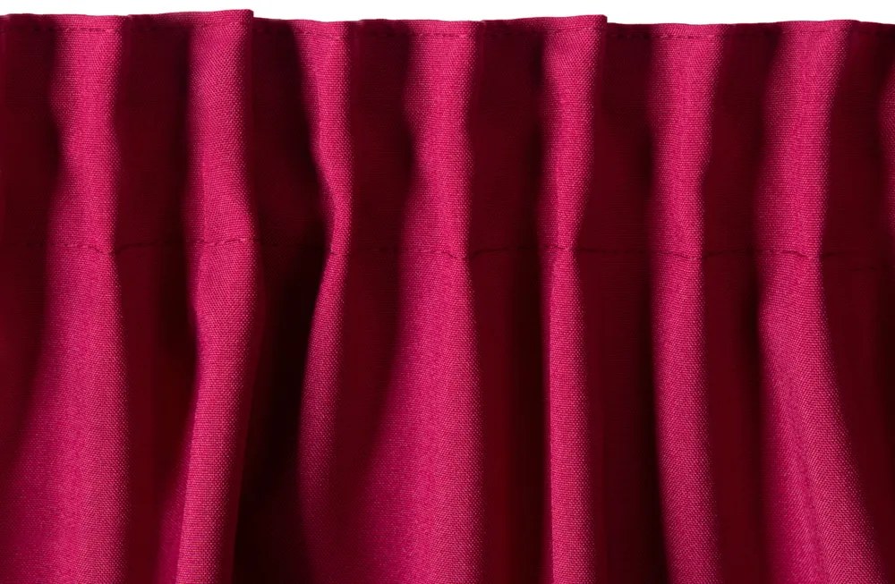 Biante Zamatový záves Velvet Prémium SVP-007 Malinovo červený - šírka 135 cm 135x160 cm