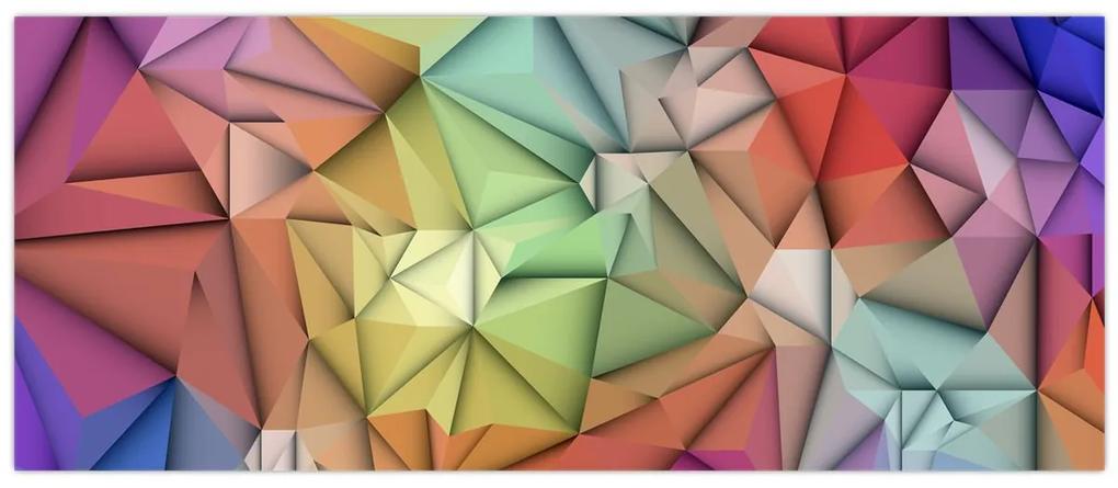 Obraz - Polygonálna abstrakcia (120x50 cm)