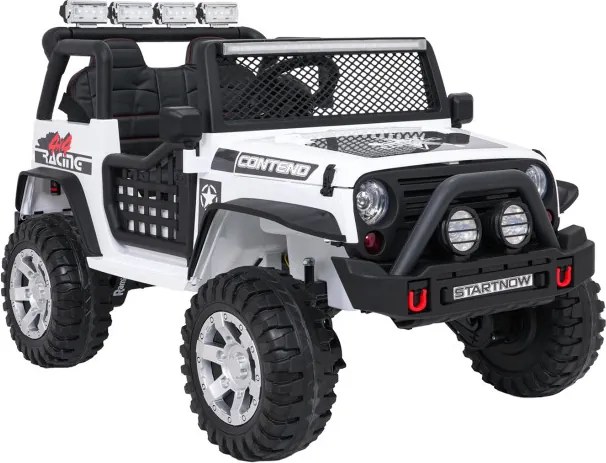 Elektrické autíčko Jeep BEAST 4x4 biele