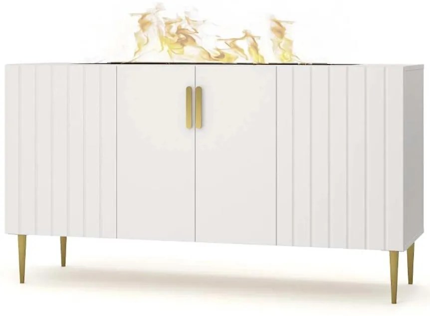 Elektrický krb Prins 1000 R biela