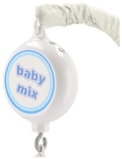 BABY MIX Elektronický kolotoč nad postieľku Baby Mix Medvedíky a králiky s melódiami