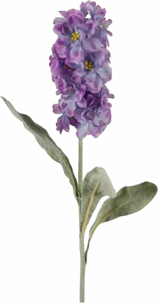 Umelá kvetina MATTHIOLA 56 cm, fialová