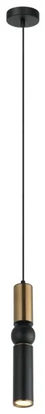 ITALUX PND-14290-1-BRO-BK - Luster na lanku ISIDORA 1xGU10/25W/230V čierna/bronz