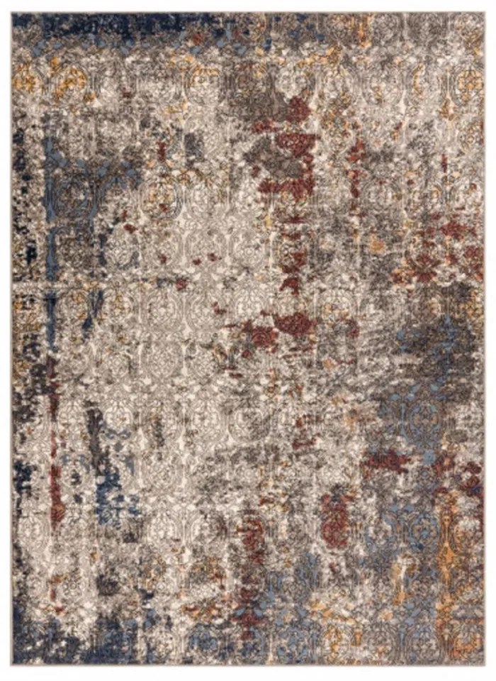 Vlnený kusový koberec Vintage béžovo modrý 240x340cm