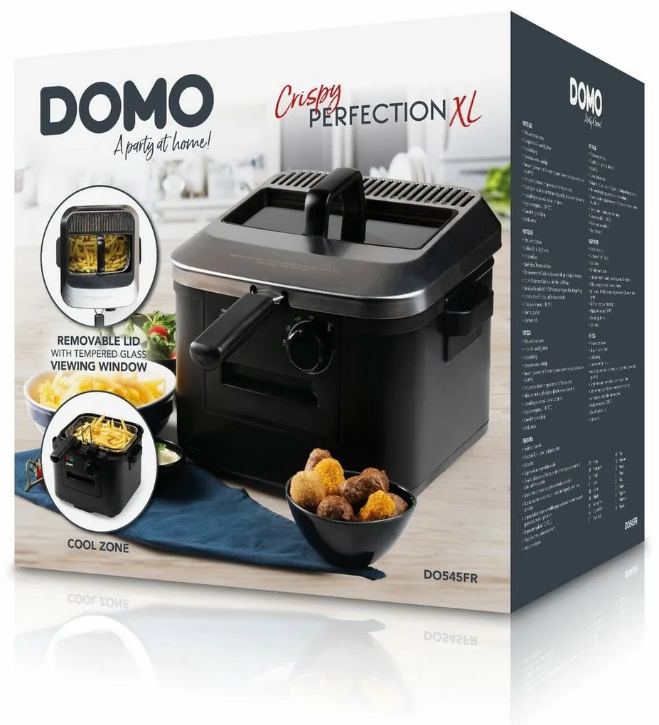 Fritéza DOMO DO545FR s vyberateľnou nádobou, 4 l