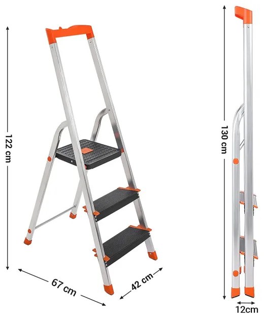 Rozkladací malý rebrík GLT03BK