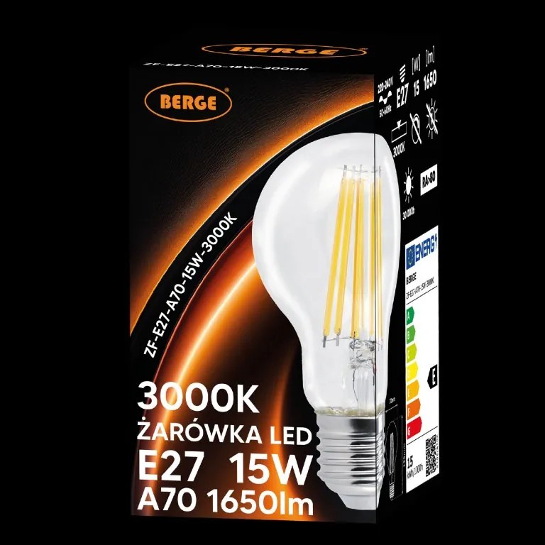 SADA 6x LED žiarovka E27 15W 1650lm 3000K - tepla biela