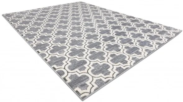 Koberec CORE W6764 Koniczyna marokánska Trellis - sivý / krém