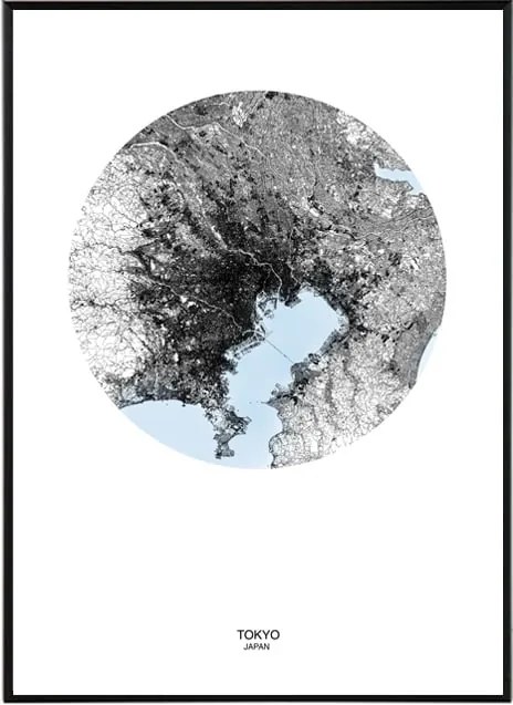 La forma Design studio Tokyo map 50x70 cm