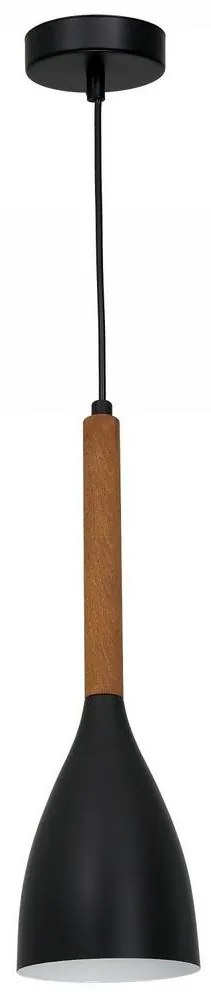 Luster na lanku MUZA NEW 1xE27/60W/230V čierna