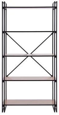 Kovová knižnica loft EKITO 80 cm