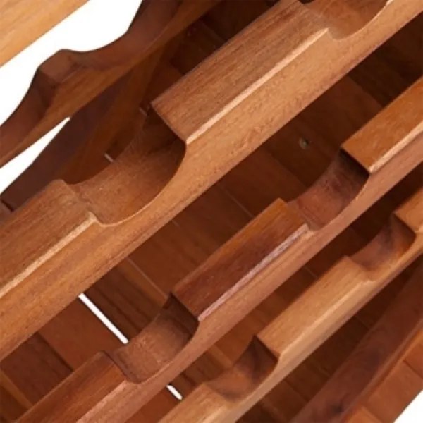 Drevený vínny stojan Wine Shop 49cm x 30cm x 89cm