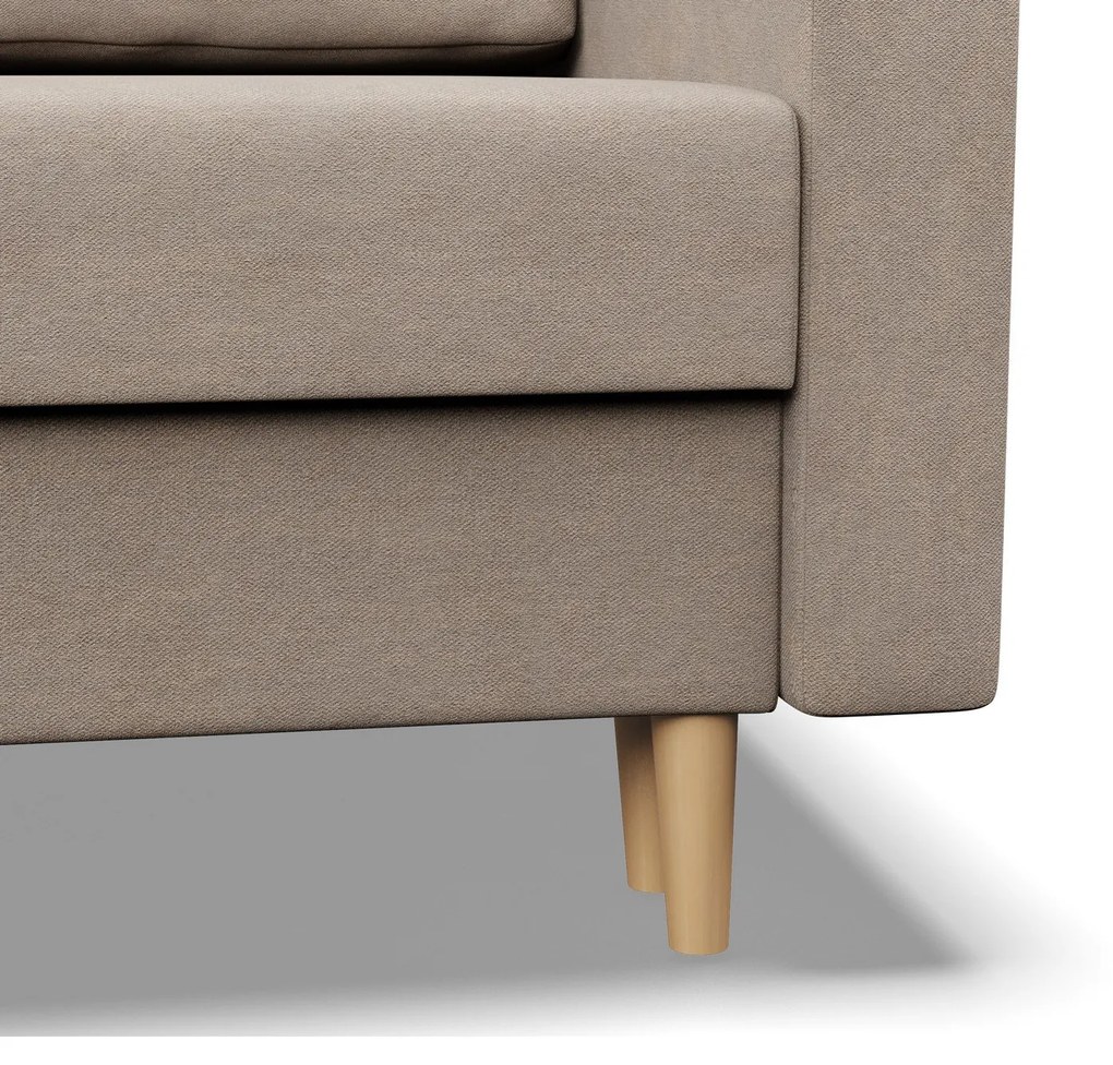 Rohová rozkladacia sedacia súprava ETNA Pravá Béžová