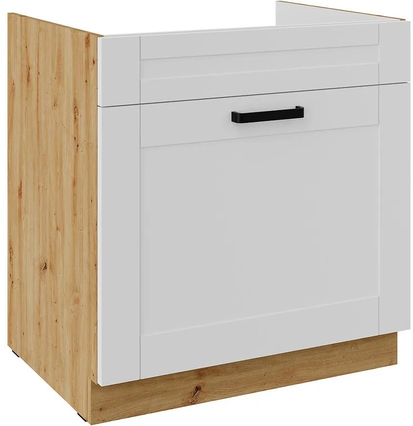 Kuchynská skrinka Luna biely mat/artisan 80ZL 1S BB