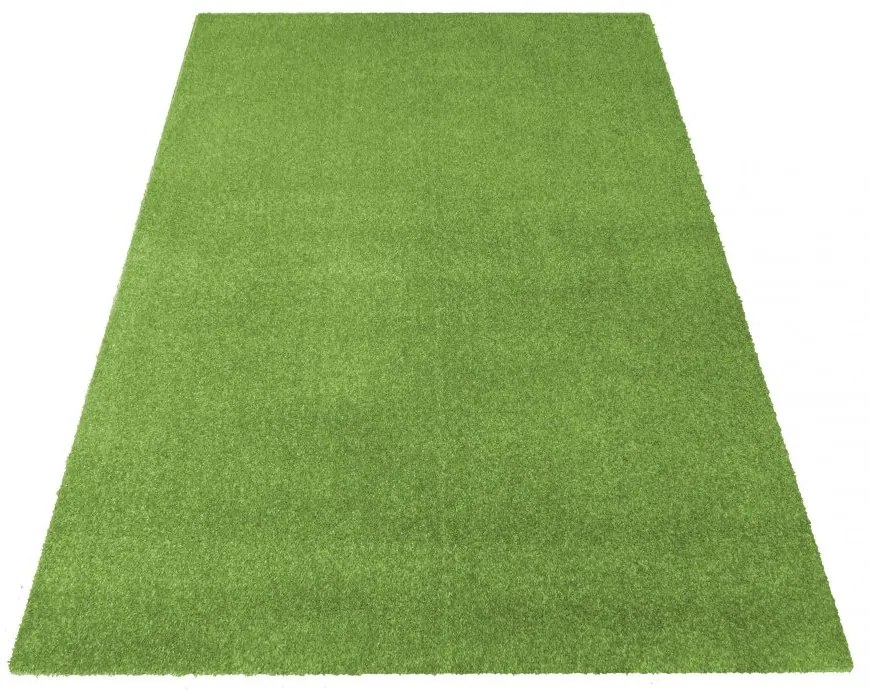 Jednofarebný koberec zelenej farby Šírka: 200 cm | Dĺžka: 300 cm