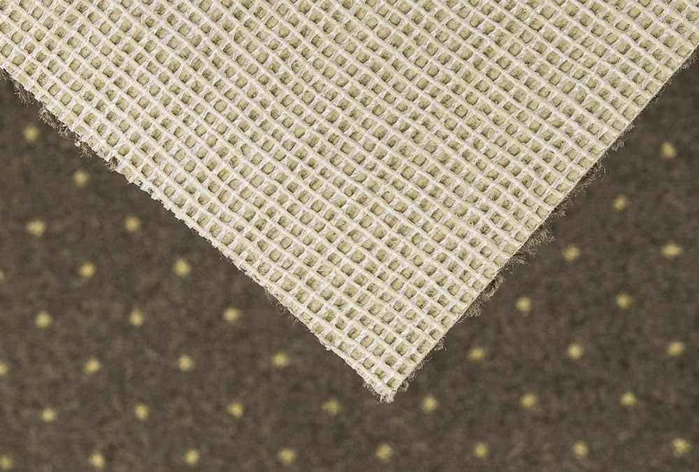 Metrážny koberec Akzento New 94, záťažový, na mieru, šíře 4m, hnedá, ab (mriežka), chodba / predsieň, ITC